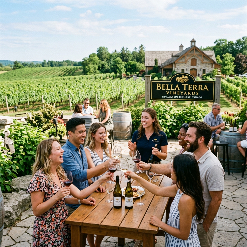 CTG Canada offer wine tours at Bella Terra Vineyards 