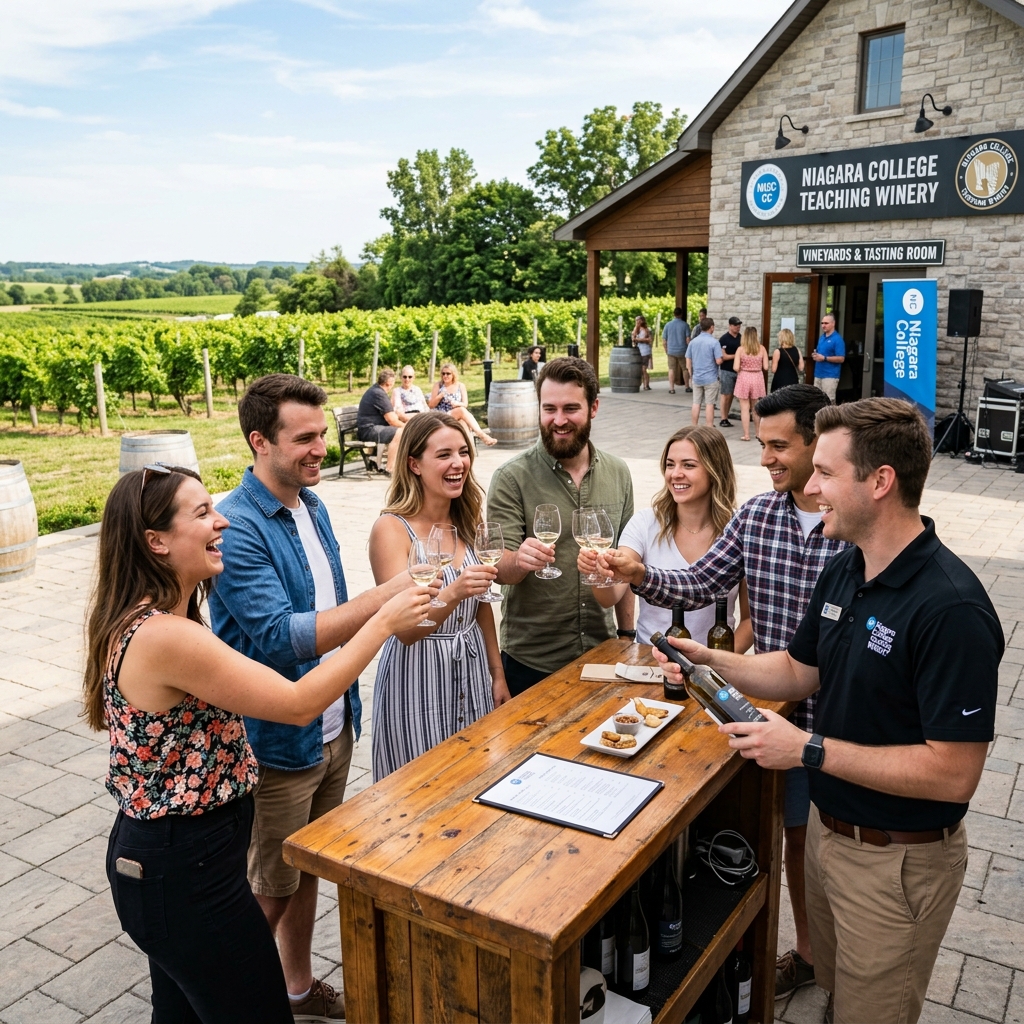 CTG Canada offer wine tours at Niagara College Teaching Winery 