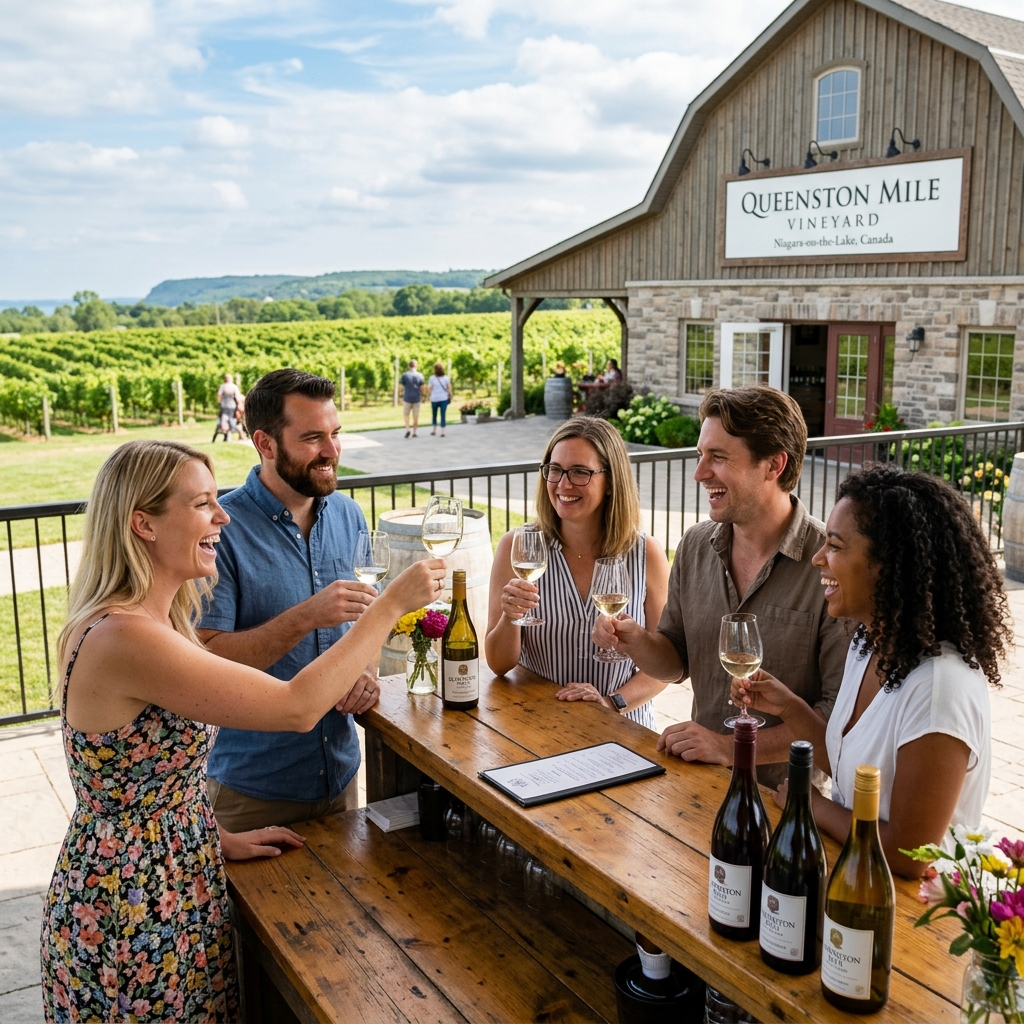 CTG Canada offer wine tours at Queenston Mile Vineyard 