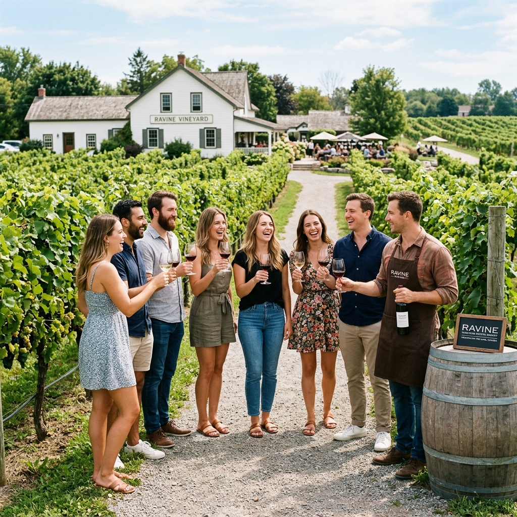 CTG Canada offer wine tours at Ravine Vineyard Estate Winery 