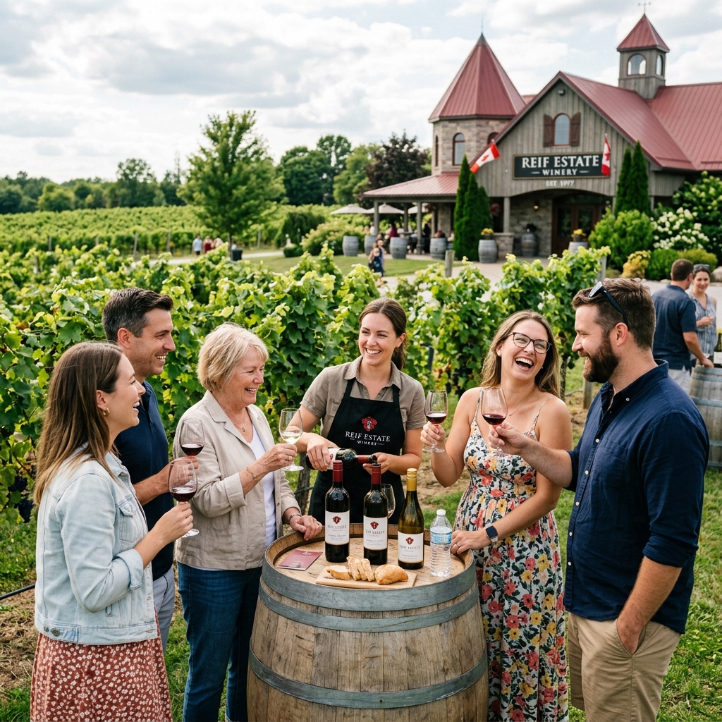 CTG Canada offer wine tours at Reif Estate Vineyard 