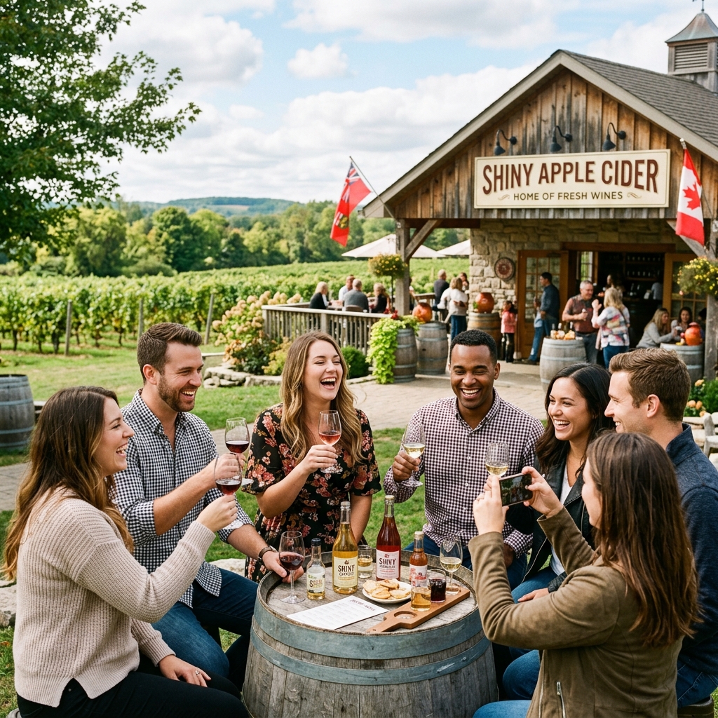 CTG Canada offer wine tours at Shiny Apple Cider (Home of Fresh Wines) 